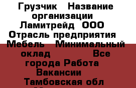 Грузчик › Название организации ­ Ламитрейд, ООО › Отрасль предприятия ­ Мебель › Минимальный оклад ­ 30 000 - Все города Работа » Вакансии   . Тамбовская обл.,Моршанск г.